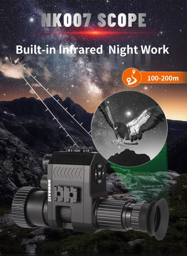 NK007 — Lunette de vision nocturne 1080p, optique à grande ouverture, IR 850 nm  — vue 10