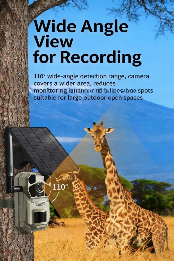 Caméra de chasse 4G LTE solaire — vision nocturne couleur, audio bidirectionnel, IP66, cloud gratuit Caméra de chasse 4G LTE solaire — vue 11