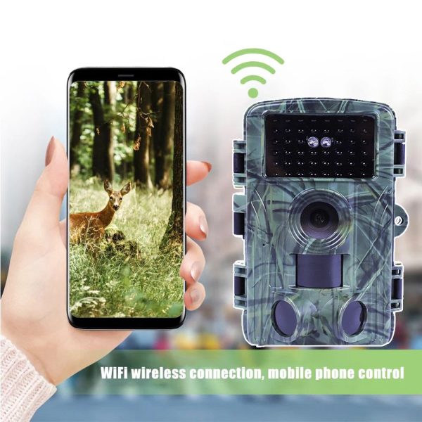 Caméra de chasse 4K 60 MP WiFi — 3 capteurs PIR, déclenchement 0,2 s, portée 20 m, IP66, 300 g Caméra de chasse 4K 60 MP WiFi — vue 11