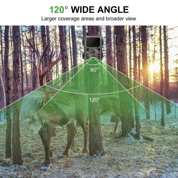 Mini301 — Caméra de chasse compacte 24 MP, écran couleur, grand angle 120°, IP65, 10,5 cm Mini301 — Caméra de chasse compacte 24 MP, écran couleur, grand angle 120°, IP65 — vue 9