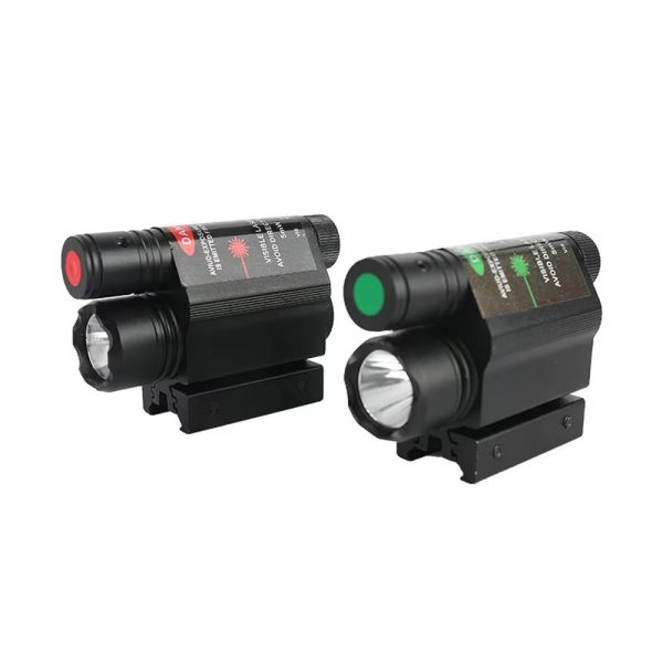 Ensemble lampe tactique et laser — rouge ou vert, 3 modes, interrupteur déporté, batteries et chargeur inclus Ensemble lampe tactique et laser — vue 10