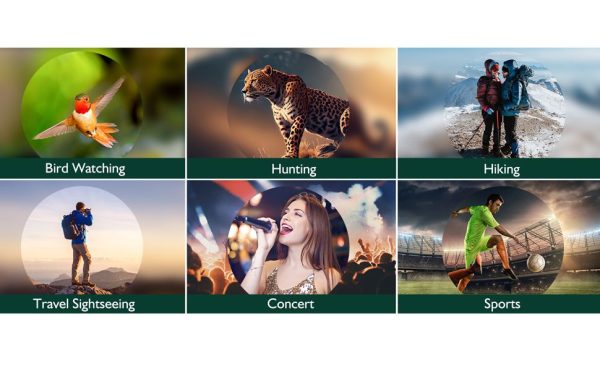Jumelles numériques 12x32 avec caméra — écran rabattable 2,4", photos 48 MP, vidéo 2.5K, zoom 8x Jumelles numériques 12×32 avec caméra — vue 11