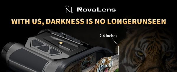 Jumelles de vision nocturne 4K NovaLens — capteur 48 MP à f/1,4, WiFi, 512 Go, 3000 mAh, 3 modes de montage Jumelles de vision nocturne 4K NovaLens — vue 10