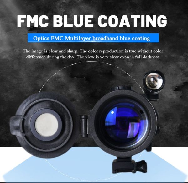 PQ1W — Lunette de vision nocturne 1080p, zoom 11x, 600 m sous les étoiles, traitement FMC bleu, WiFi, IP65 PQ1W — Lunette de vision nocturne 1080p, zoom 11x, 600 m sous les étoiles, trait — vue 12