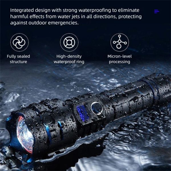 Lampe torche longue portée rechargeable — vue 13