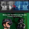 NVG30 — Monoculaire de vision nocturne sur casque, IR 940 nm invisible, 200 m, 4 modes couleur, mode 40 Hz NVG30 — Monoculaire de vision nocturne sur casque, IR 940 nm invisible, 200 m, 4 — vue 12