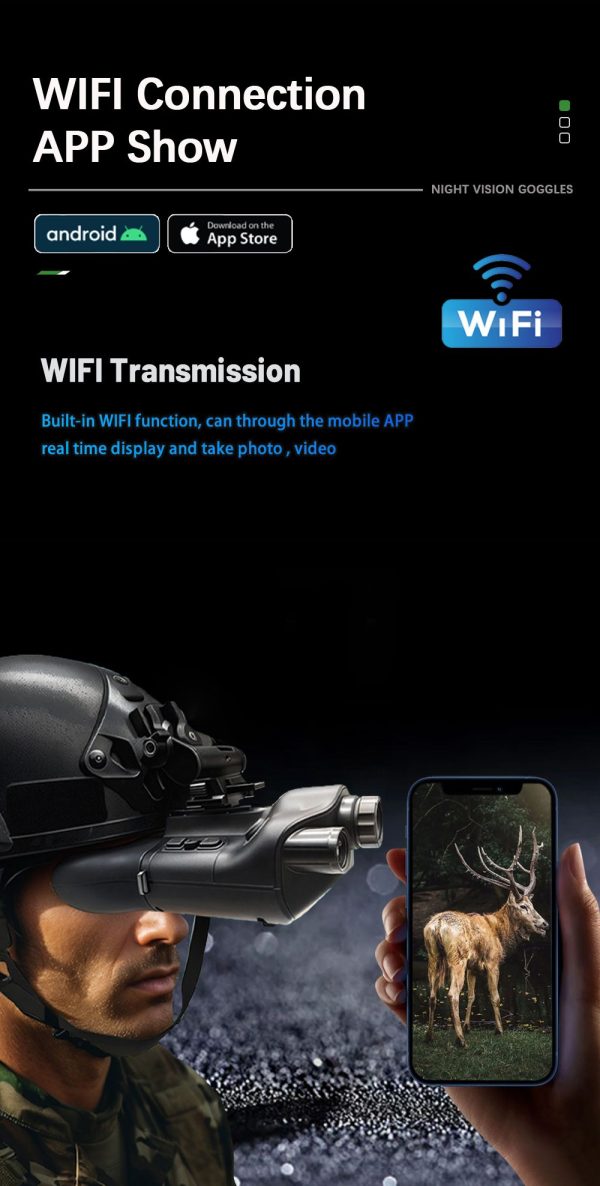 NVG08 — Jumelles de vision nocturne sur casque, télémètre 1200 m, incrustation PIP, boussole, 6000 mAh, IP56 NVG08 — Jumelles de vision nocturne sur casque, télémètre 1200 m, incrustation P — vue 11