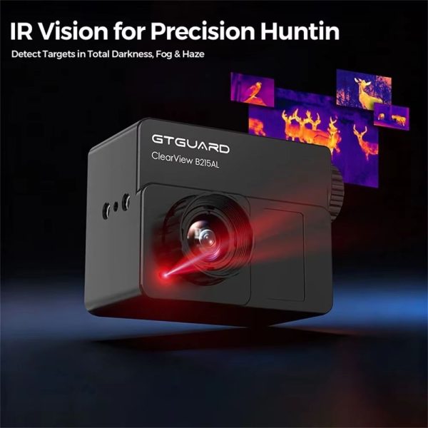 ClearView B215AL — Caméra thermique pour arc et observation, objectif F/1,0, zoom 8x, WiFi, montage arc ou trépied ClearView B215AL — vue 12