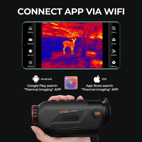 GOYOJO — Monoculaire thermique 384×288, objectif 15 mm, écran 800×600, 50 Hz, 6  — vue 12