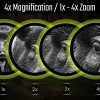 NV002 — Lunette de vision nocturne 4x, écran rond 454×454, IR 850 nm 3 W, zoom 1-8x, USB-C, montage Picatinny NV002 — Lunette de vision nocturne 4x, écran rond 454×454, IR 850 nm 3 W, zoom 1 — vue 12