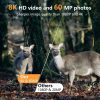 Caméra de chasse 8K 60 MP double objectif — 3 PIR, détection 25 m, WiFi et Bluetooth, IP66 PR803W — Caméra de chasse 8K 60 MP double objectif, 3 PIR, détection 25 m, WiFi — vue 12
