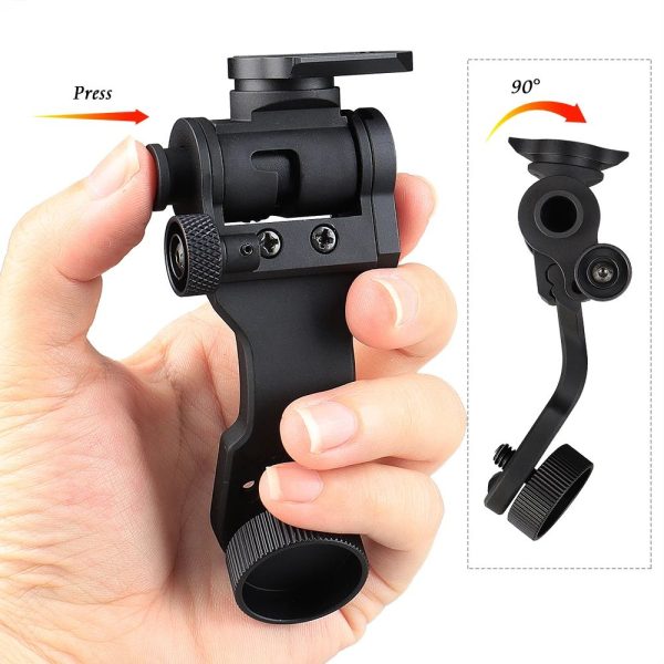 Bras en J métallique pour vision nocturne — adaptateur PVS-14 sur support de casque L4 / G24 Bras en J métallique pour vision nocturne — vue 12