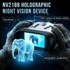 NV2188 — Jumelles de vision nocturne 4K holographiques, batterie 9000 mAh, lampe blanche, 350-400 m, écran 3,2" NV2188 — Jumelles de vision nocturne 4K holographiques, batterie 9000 mAh, lampe — vue 12