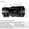 NV500 — Module de vision nocturne 4K pour lunette de tir, 500 m, adaptateurs 42 et 45 mm, usage seul ou sur casque NV500 — Module de vision nocturne 4K pour lunette de tir, 500 m, adaptateurs 42 — vue 12