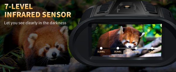 Jumelles de vision nocturne 4K NovaLens — capteur 48 MP à f/1,4, WiFi, 512 Go, 3000 mAh, 3 modes de montage Jumelles de vision nocturne 4K NovaLens — vue 12