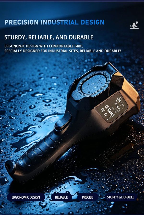 ZYH96 Pro — Caméra thermique portative -20 à +550 °C, TISR 240×240, lampe intégrée, multilingue ZYH96 Pro — Caméra thermique portative -20 à +550 °C, TISR 240×240, lampe intégr — vue 14