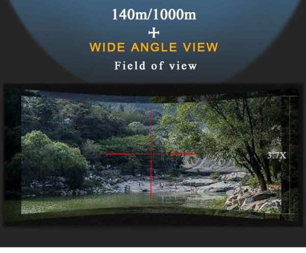 PQ1W — Lunette de vision nocturne 1080p, zoom 11x, 600 m sous les étoiles, traitement FMC bleu, WiFi, IP65 PQ1W — Lunette de vision nocturne 1080p, zoom 11x, 600 m sous les étoiles, trait — vue 13