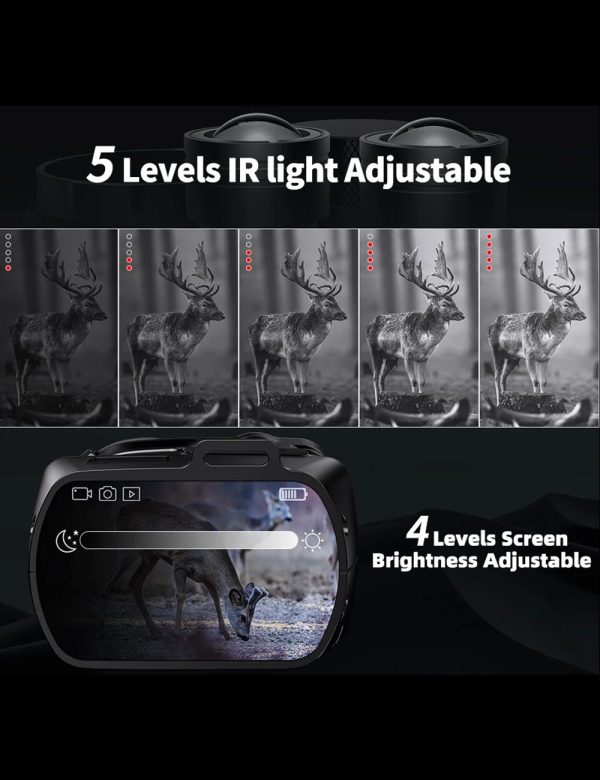 CY789 — Vision nocturne double infrarouge 850 + 940 nm, 500 m, écran 3,1", IR rétractable et rotatif 360° CY789 — Vision nocturne double infrarouge 850 + 940 nm, 500 m, écran 3,1″, IR ré — vue 12