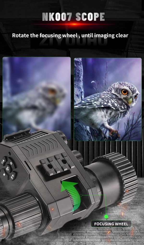 NK007 — Lunette de vision nocturne 1080p, optique à grande ouverture, IR 850 nm  — vue 12