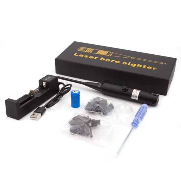 Collimateur laser de réglage — 18 adaptateurs de calibre, laser vert ou rouge, coffret complet Collimateur laser de réglage — vue 13
