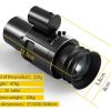 NV500 — Module de vision nocturne 4K pour lunette de tir, 500 m, adaptateurs 42 et 45 mm, usage seul ou sur casque NV500 — Module de vision nocturne 4K pour lunette de tir, 500 m, adaptateurs 42 — vue 13