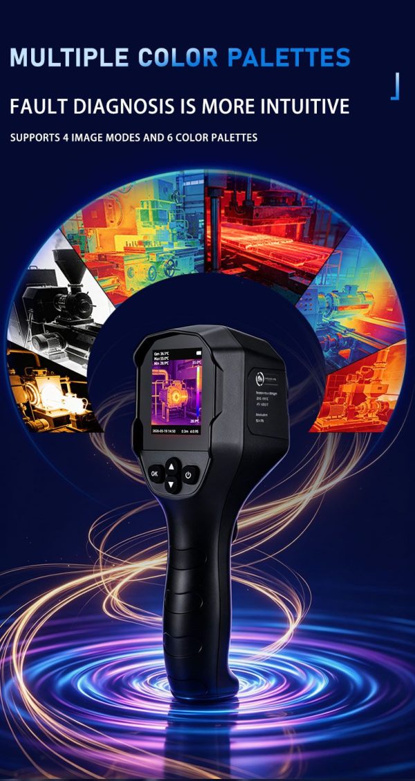 ZYH96 Pro — Caméra thermique portative -20 à +550 °C, TISR 240×240, lampe intégrée, multilingue ZYH96 Pro — Caméra thermique portative -20 à +550 °C, TISR 240×240, lampe intégr — vue 15