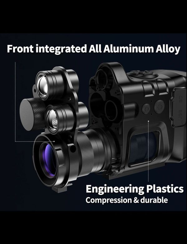 CY789 — Vision nocturne double infrarouge 850 + 940 nm, 500 m, écran 3,1", IR rétractable et rotatif 360° CY789 — Vision nocturne double infrarouge 850 + 940 nm, 500 m, écran 3,1″, IR ré — vue 13