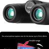 Jumelles 10x42 ED — verre faible dispersion, oculaires 24 mm, châssis métal, IPX2 Jumelles 10×42 ED — vue 14