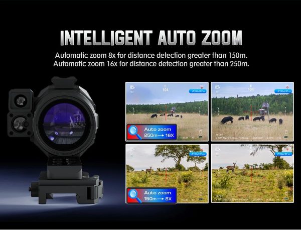 TRV-ND40 — Lunette 4K, zoom auto 4-16x, lentilles Lanthanide et traitement UWIR, télémètre 1200 m, 1000 m de jour TRV-ND40 — Lunette 4K, zoom auto 4-16x, lentilles Lanthanide et traitement UWIR, — vue 14