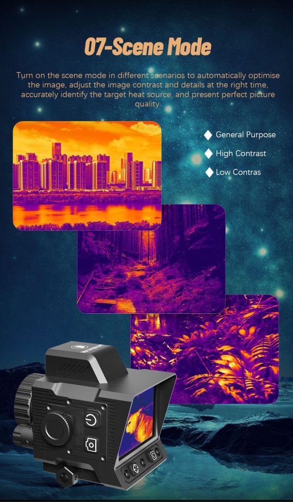DTS219 — Caméra thermique 256×192, télémètre 1200 m, calcul balistique, WiFi, détecteur 12 µm NETD <30 mK DTS219 — Caméra thermique 256×192, télémètre 1200 m, calcul balistique, WiFi, dé — vue 15