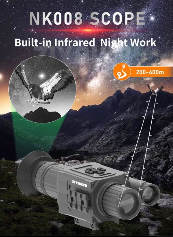 NK008 — Lunette numérique de vision nocturne, écran AMOLED rond 470×470, IR 850/ — vue 14