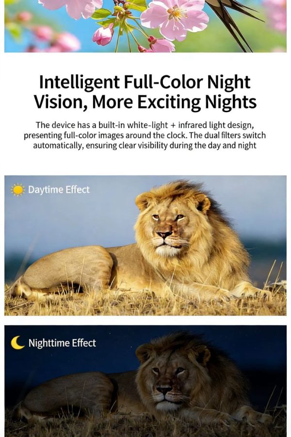 Caméra de chasse 4G LTE solaire — vision nocturne couleur, audio bidirectionnel, IP66, cloud gratuit Caméra de chasse 4G LTE solaire — vue 15