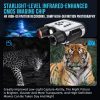 NV2188 — Jumelles de vision nocturne 4K holographiques, batterie 9000 mAh, lampe blanche, 350-400 m, écran 3,2" NV2188 — Jumelles de vision nocturne 4K holographiques, batterie 9000 mAh, lampe — vue 15