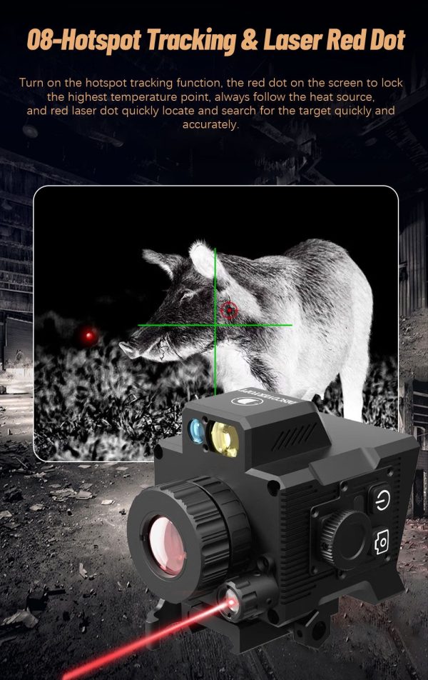 DTS219 — Caméra thermique 256×192, télémètre 1200 m, calcul balistique, WiFi, détecteur 12 µm NETD <30 mK DTS219 — Caméra thermique 256×192, télémètre 1200 m, calcul balistique, WiFi, dé — vue 16
