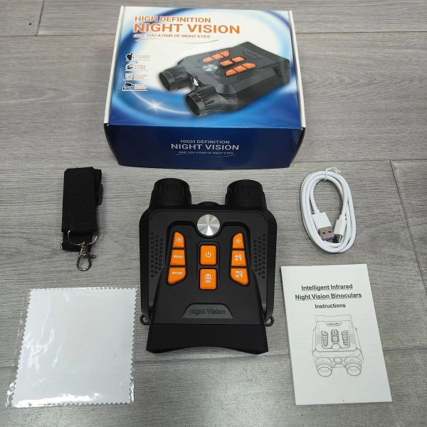 JA22 — Jumelles de vision nocturne 4K, 9 niveaux d'infrarouge, zoom 16x, écran 3", batterie 4000 mAh JA22 — Jumelles de vision nocturne 4K, 9 niveaux d’infrarouge, zoom 16x, écran 3 — vue 16
