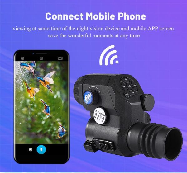 LW510 — Module clip-on de vision nocturne pour lunette, écran rond 640×640, capteur 2 MP, WiFi, batterie 18650, IPX6 LW510 — Module clip-on de vision nocturne pour lunette, écran rond 640×640, capt — vue 17