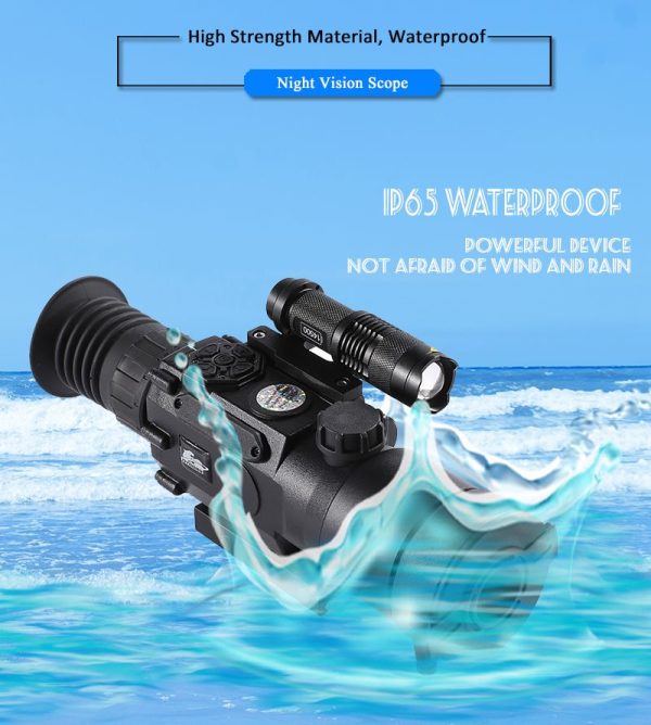 PQ1W — Lunette de vision nocturne 1080p, zoom 11x, 600 m sous les étoiles, traitement FMC bleu, WiFi, IP65 PQ1W — Lunette de vision nocturne 1080p, zoom 11x, 600 m sous les étoiles, trait — vue 17