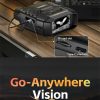 NVS-40 — Jumelles de vision nocturne 4K, écran IPS 3", 300 m, infrarouge 850 nm sur 7 niveaux, batterie 18650 NVS-40 — Jumelles de vision nocturne 4K, écran IPS 3″, 300 m, infrarouge 850 nm — vue 18