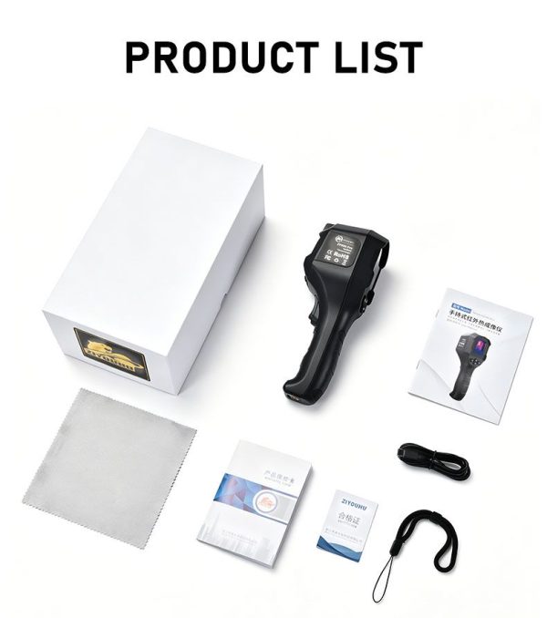 ZYH96 Pro — Caméra thermique portative -20 à +550 °C, TISR 240×240, lampe intégrée, multilingue ZYH96 Pro — Caméra thermique portative -20 à +550 °C, TISR 240×240, lampe intégr — vue 24