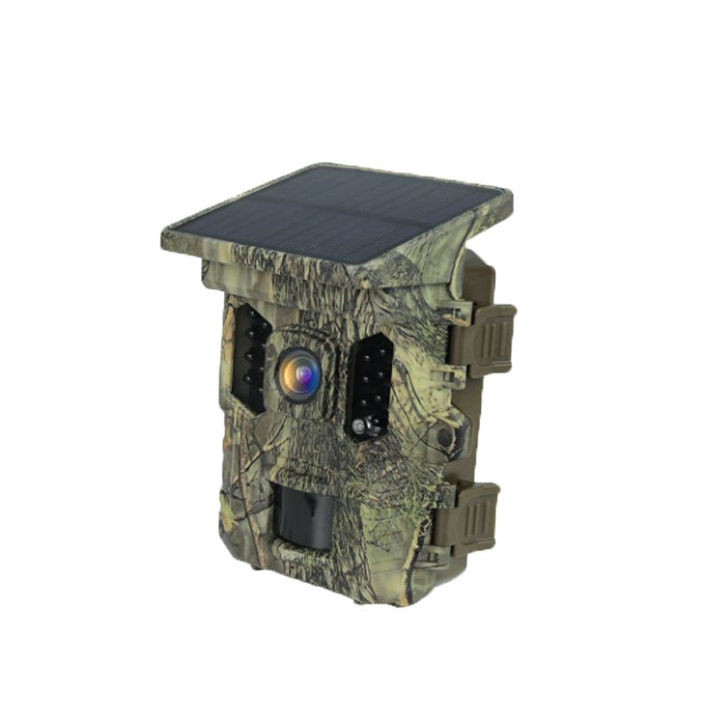 Caméra de chasse 4K 64 MP solaire — 4 modes de charge, écran 2&Prime;, timelapse, enregistrement en boucle