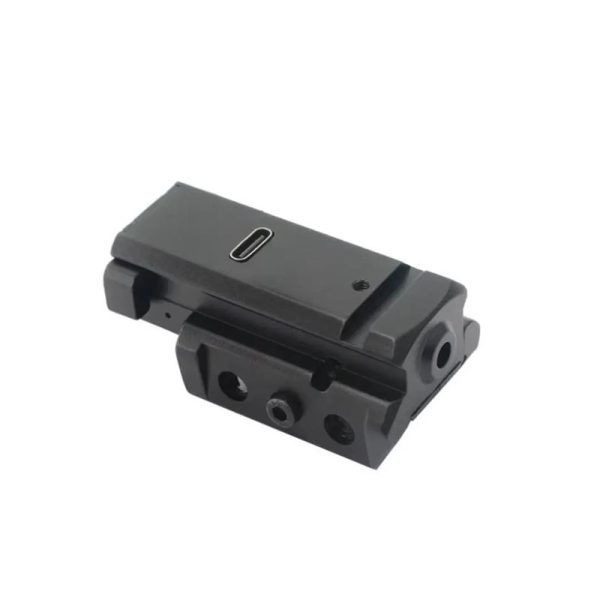 Viseur laser rechargeable USB — rouge ou vert, rail 20 mm, réglage 2 axes, 60 × 30 × 25 mm Viseur laser rechargeable USB — rouge ou vert, rail 20 mm, réglage 2 axes, 60 × 30 × 25 mm