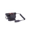 Ensemble lampe tactique et laser — rouge ou vert, 3 modes, interrupteur déporté, batteries et chargeur inclus Ensemble lampe tactique et laser — rouge ou vert, 3 modes, interrupteur déporté, batteries et chargeur inclus