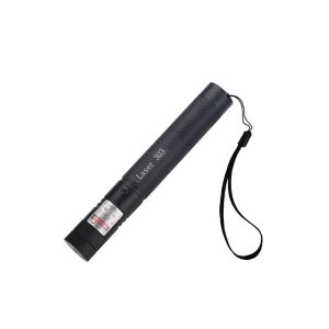 Pointeur laser vert Laser 303 — tête étoilée amovible, mise au point réglable, verrou à clé