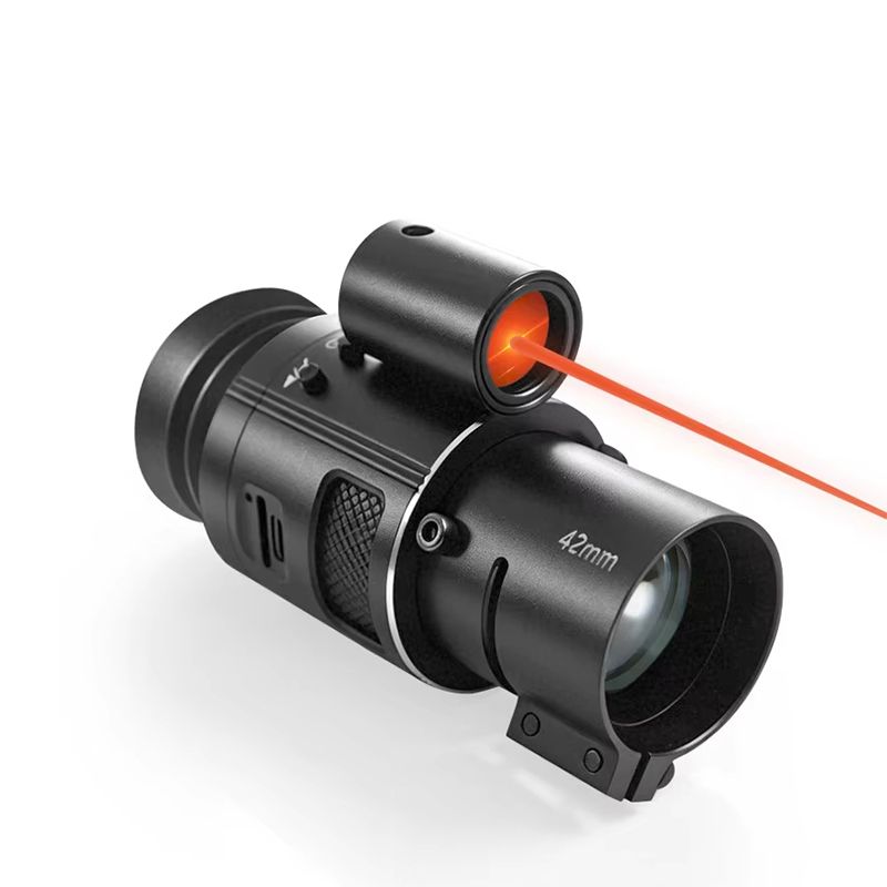 NV500 — Module de vision nocturne 4K pour lunette de tir, 500 m, adaptateurs 42 et 45 mm, usage seul ou sur casque NV500 — Module de vision nocturne 4K pour lunette de tir, 500 m, adaptateurs 42 et 45 mm, usage seul ou sur
