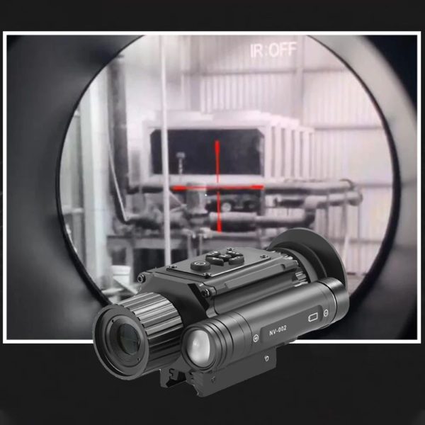 NV002 — Lunette de vision nocturne 4x, écran rond 454×454, IR 850 nm 3 W, zoom 1-8x, USB-C, montage Picatinny NV002 — Lunette de vision nocturne 4x, écran rond 454×454, IR 850 nm 3 W, zoom 1 — vue 2