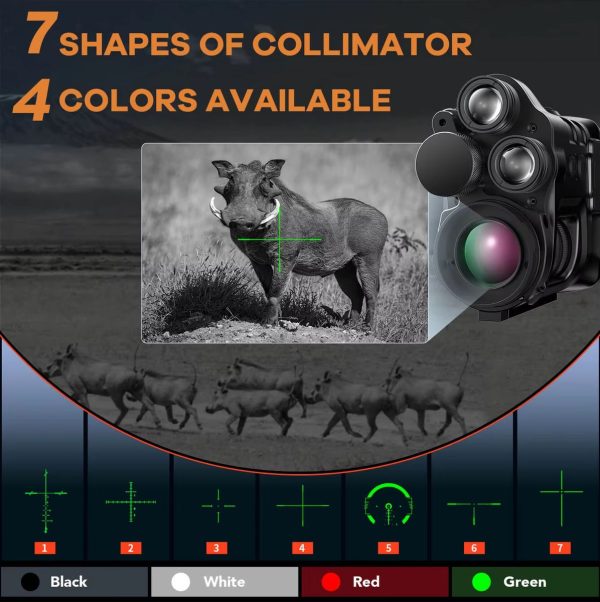 CY789 — Vision nocturne double infrarouge 850 + 940 nm, 500 m, écran 3,1", IR rétractable et rotatif 360° CY789 — Vision nocturne double infrarouge 850 + 940 nm, 500 m, écran 3,1″, IR ré — vue 2