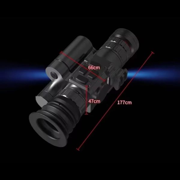 CY800-RL — Vision nocturne 8x, objectif 70 mm, IR 480 m, télémètre 1000 m, balistique, IP67, recul 6000 J CY800-RL — Vision nocturne 8x, objectif 70 mm, IR 480 m, télémètre 1000 m, balis — vue 2