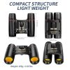 Jumelles compactes pliantes 30x60 — 172 g, prisme BAK4, champ 126 m à 1000 m, étui inclus Jumelles compactes pliantes 30×60 — vue 2