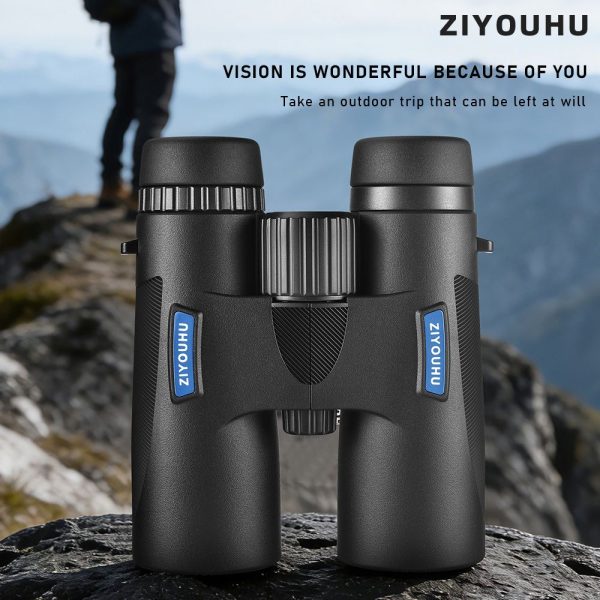Jumelles 10x42 ED — verre faible dispersion, oculaires 24 mm, châssis métal, IPX2 Jumelles 10×42 ED — vue 2