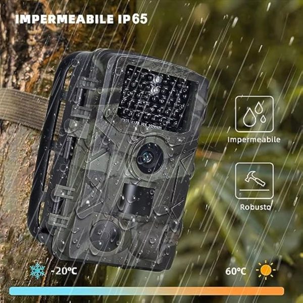 HC808A — Caméra de chasse 4K 50 MP, déclenchement 0,2 s, vision nocturne, IP65 HC808A — Caméra de chasse 4K 50 MP, déclenchement 0,2 s, vision nocturne, IP65 — vue 2
